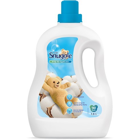 스너글 초고농축 섬유유연제 허거블 코튼 본품, 1.8L, 10개