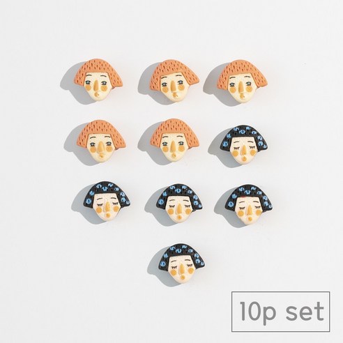 84x84 인테리어 냉장고 자석 마그네틱, 그남자그여자10p