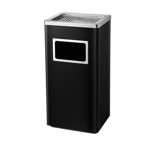 실용성과 디자인이 조화를 이루는 야외 재떨이 겸용 휴지통