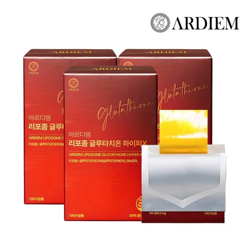 아르디엠 리포좀 글루타치온 하이퍼X 필름 380.5mg x 30매, 3개, 30회분