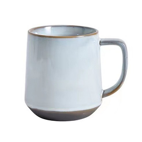 YSHOULD중국식 빈티지 구제 타이어컵 350ml 1개, 흰색