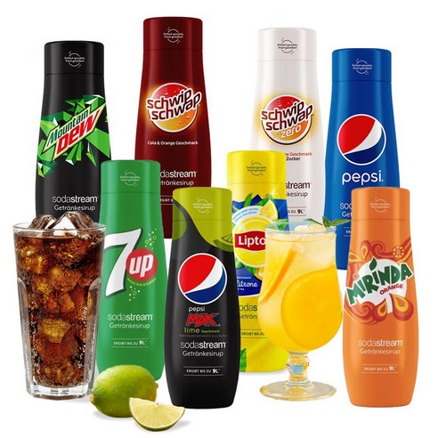 소다스트림 SodaStream 탄산수 시럽 14종 모음, 제로-세븐업, 1개 피치트리