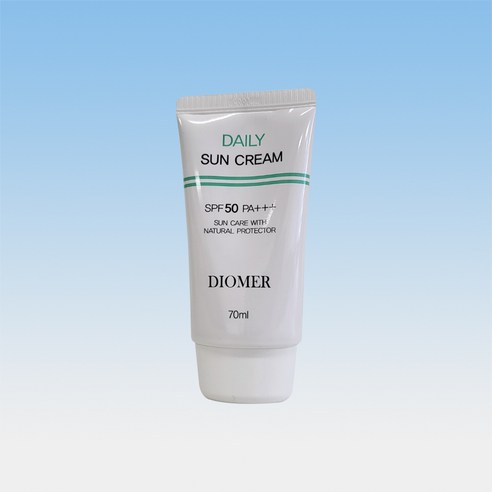 디오메르 데일리 선크림 70ml SPF50 톤업 워터프루프 썬크림 파데프리, 1개 워터프루프선크림 Best Top5