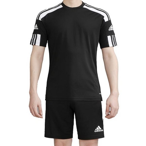   Adidas Men's and Women's SQ Short Sleeve + Shorts Top and Bottom Set Sweatsuits Sweatsuits