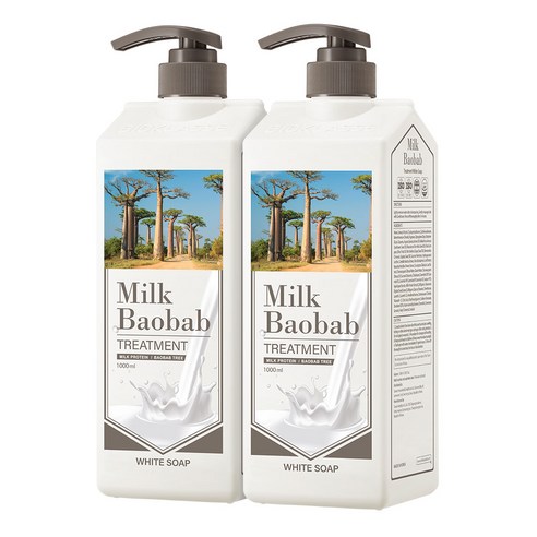 밀크바오밥 트리트먼트 화이트솝향, 1000ml, 2개