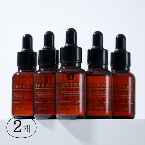 르솝 100% 보습 광채 스쿠알란 원액 세럼, 2개, 30ml