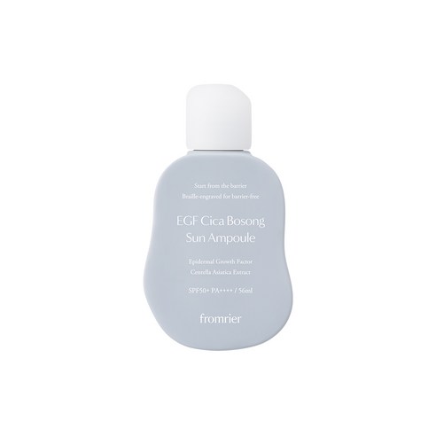 프롬리에 비건 EGF 시카 보송 선앰플 56ml 선크림 자외선차단제 유기자차, 1개