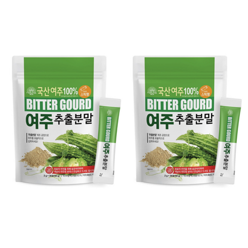 내추럴박스 _ 여주 추출분말 2g*30포, 60g, 4개 여주 효능