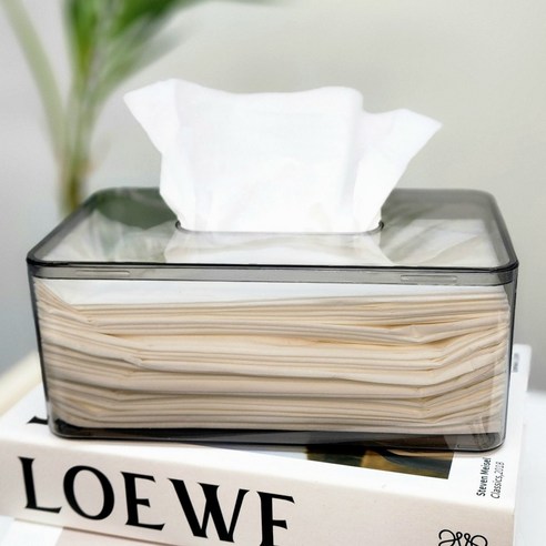 깔끔한 공간을 위한 리빙스캔들 투명 휴지 보관함
