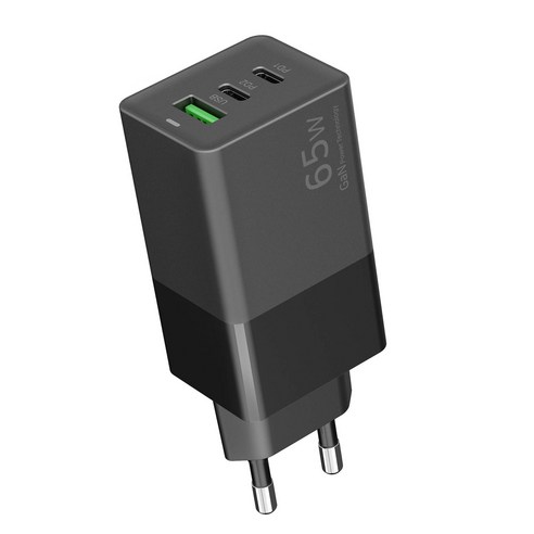 커네틱 Gan PD 고속 멀티 충전기 65W, 블랙