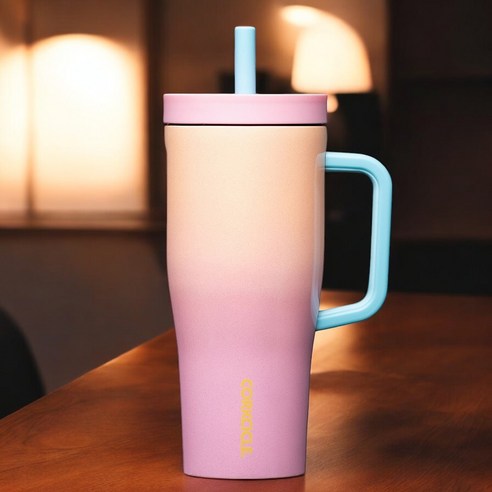[잠금기능] 콕시클 크루저 cruiser 빨대 텀블러 손잡이 대용량 22oz, 1개, 650ml, Lover