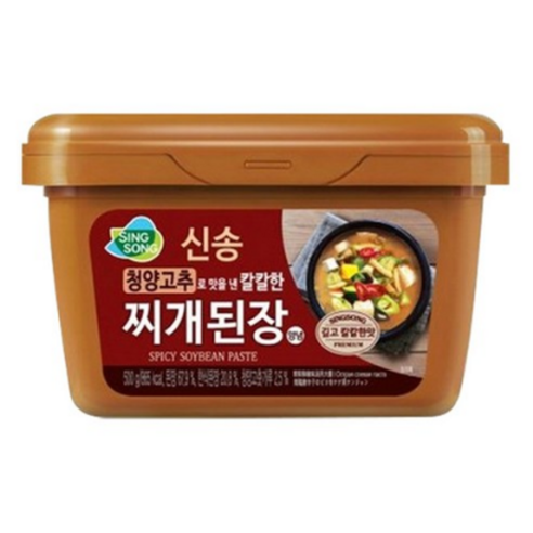 신송 청양고추로 맛을 낸 칼칼한 찌개된장, 500g, 1개