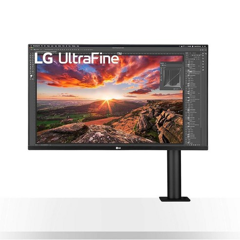 LG 32UN880-B 32인치 UHD 4K IPS 디스플레이 블랙 134363, 1개