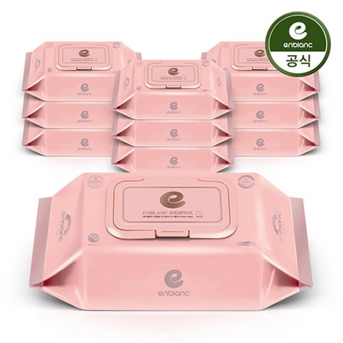 [본사직영]앙블랑 세이프 인디핑크 엠보싱 캡형 72매x10팩 N-IC10, 72매, 10개