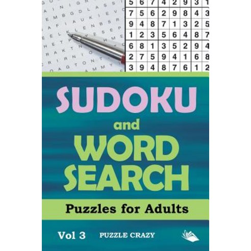 Sudoku and Word Search Puzzles for Adults Vol 3 Paperback, Puzzle Crazy