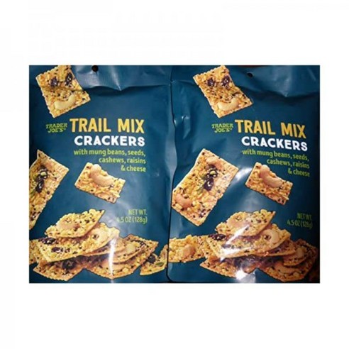 트레이더조 트레일 믹스 크래커 4.5oz 2팩, 128g, 2개 트레이더조 트레일 믹스 크래커 4.5oz 2팩, 128g, 2개