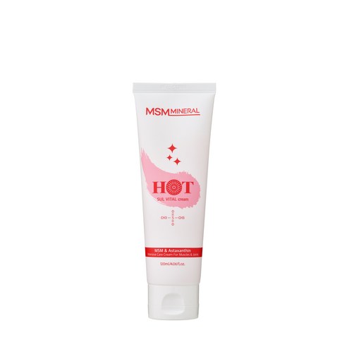 미스미네랄 디피힐 설바이탈 SULVITAL 크림 HOT, 마사지볼 뚜껑, 1개, 120ml