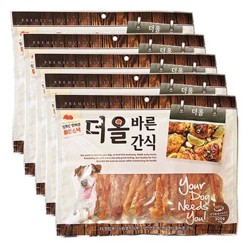 메가펫 더올바른 강아지간식 300g x5개 애견간식, 5개, 치킨믹스