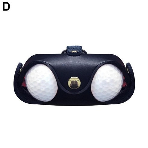 Mini Portable Golf Ball Bag Faux Leather Waist Pouch Balls Hold Bag 2 Storage Clip Waist Belt Contai, Blue