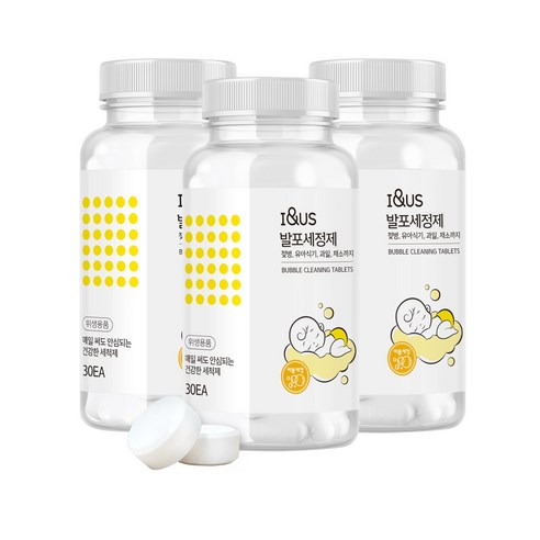 아이앤어스 1종 발포세정제 30p, 120g, 3개