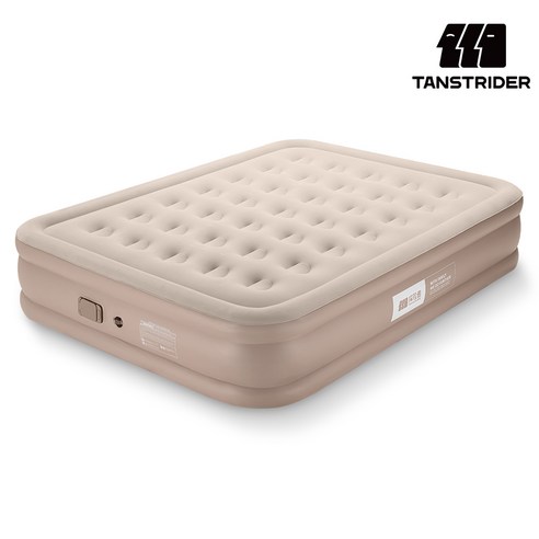 TANSTRIDER 에어침대 내장형 실내 캠핑 자충매트 높이40cm 휴대용 펌프베드 자동펌프 내장형 높이40cm 휴대용 캠핑 에어매트 에어베드 매트리스 에어펌프 내장 캠핑 에어매트, 카키