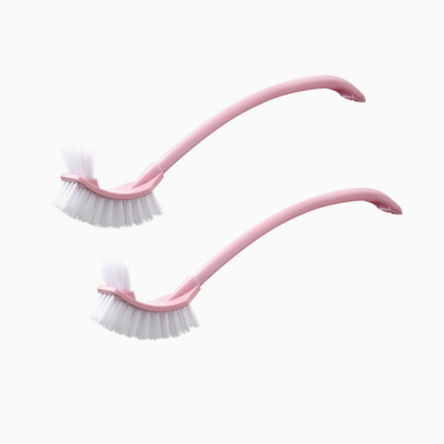 하피디코 욕실 화장실 변기솔 청소솔, 2개, 핑크