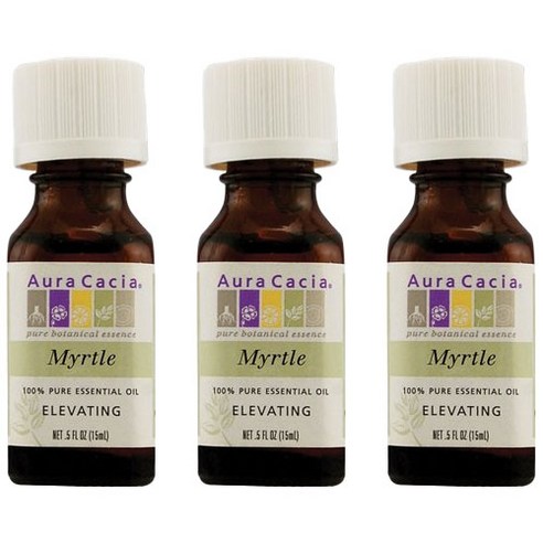 아우라카시아 에센셜 오일 엘리베이팅 머틀, 15ml, 3개