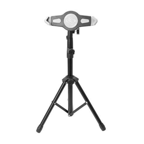 패드 삼각대 스탠드 20.5-32cm 비디오 녹화 조정 가능한 0.5-1.5m 내구성, 166x56x35mm, 알루미늄 합금, 블랙