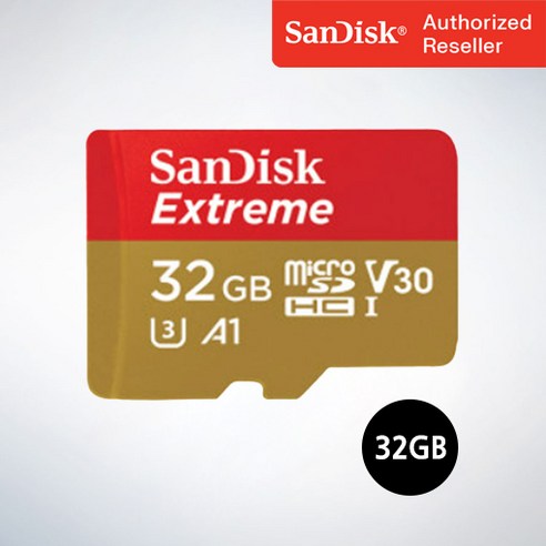 샌디스크 마이크로 SD카드 SDHC Extreme 익스트림 QXAF 32GB, 32기가