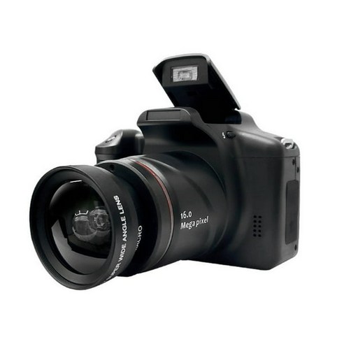 Feltree Holiday Savings 2022 Digital Camera 16MP 2.4 Inch LCD Screen 16X Zoom 720P Small For Teens S, Black