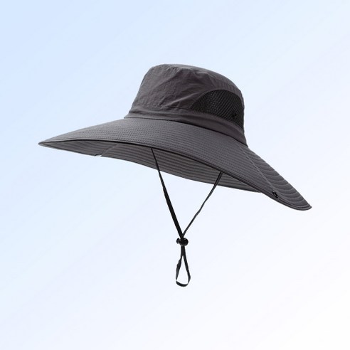 코스모999 자외선 차단 남녀공용 등산 낚시 모자, 차콜