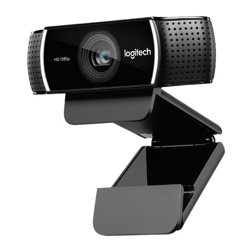 로지텍 프로 HD 1080p 스트림 웹캠, C922, Black