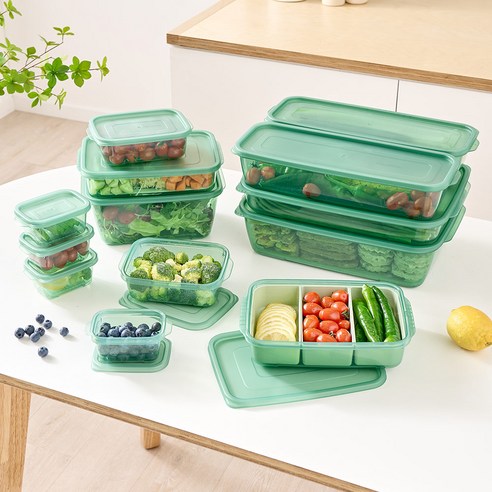 냉동실 공간을 효율적으로 최적화하고 아이템 접근성을 향상시키는 튼튼하고 안정적인 냉동실 정리용기