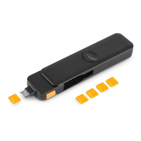 코시 C타입 USB 포트 잠금장치 노트북 PC 보안장치 LS2185C, 블랙