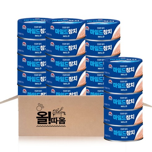 사조 마일드 참치 안심따개, 85g, 20개