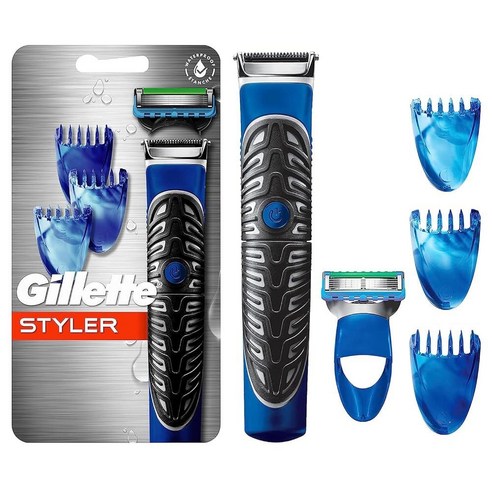 Gillette 남성용 다용도 면도기/스타일러 면도날 포함, 1수염 트리머 신제품