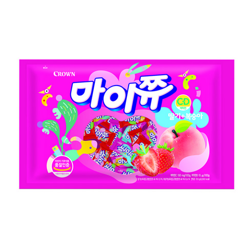 마이쮸 츄잉캔디 딸기 복숭아, 720g, 1개