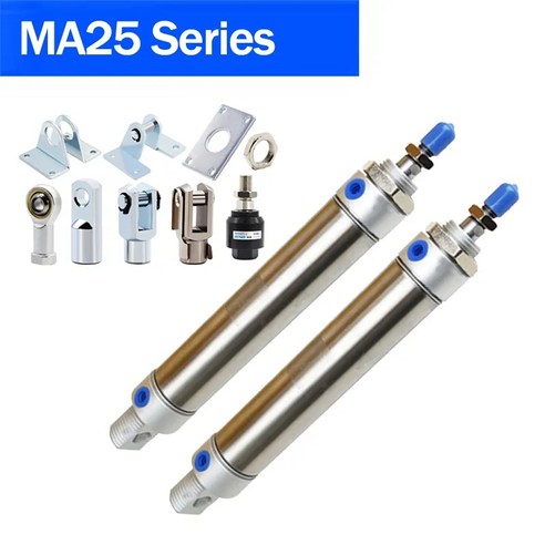 에어 공구 호스 MA25 공압 공기 실린더 25MM 보어 25500mm 스트로크 소형 스, 103.MA25x400-CA-S - Cylinder A