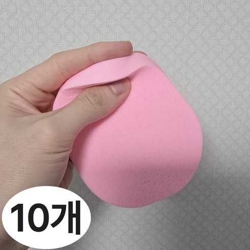 제이에스위스 세안 해면 스펀지, 10개, 15T_핑크