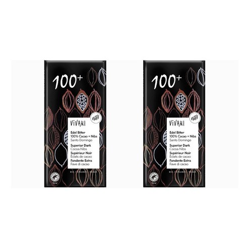 (해외) 비바니 카카오닙스 100% 다크 초콜릿 80gX10개묶음, 80g, 10개