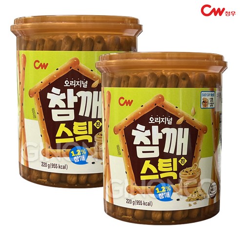 [지노앤코] 청우 참깨스틱, 220g, 2개