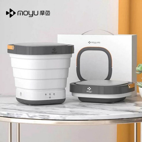 휴대용 접이식 세탁기 초소형 여행용 Moyu XPB08F1C 세탁 가정용, 2.Add AU adapter