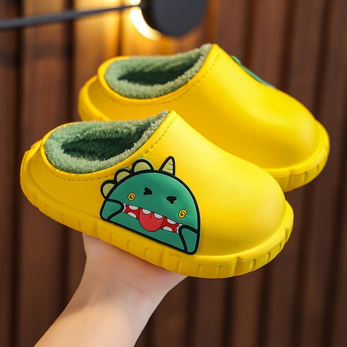 유블리 아동용 깜찍망래 기모 슬리퍼