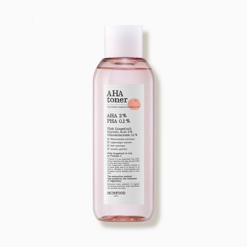 [스킨푸드] 핑크자몽 아하 토너 AHA toner, 200ml, 1개