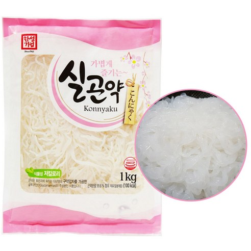 한성기업 실곤약 1kg – 실온 보관 가능, 1개 
냉장/냉동/간편요리