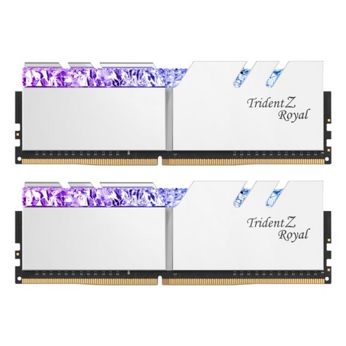 지스킬 DDR4 16G PC4-28800 CL16 TRIDENT Z ROYAL 실버 8GB x 2p