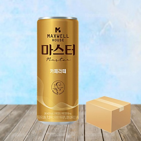 맥스웰하우스 마스터 카페라떼 240mL 무배/캔커피, 60개