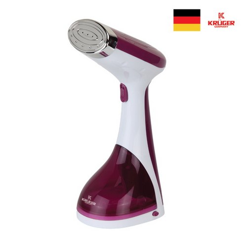 크루거 핸디형 퀵 스팀다리미, KGI-3388HS, 화이트 + 보라