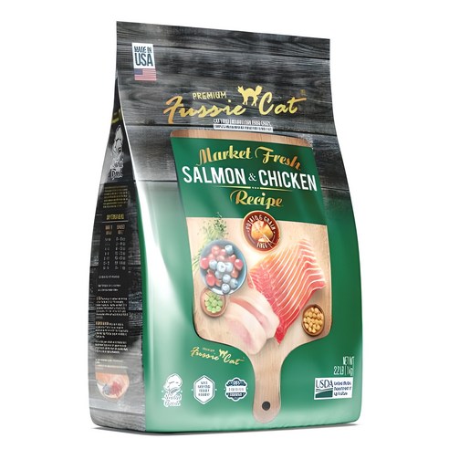 퍼시캣 전연령용 고양이 레시피 건식사료, 닭+연어, 1kg, 1개