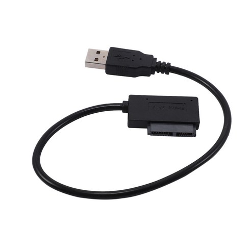 미니 SATA II에 USB 2.0 노트북 CD / DVD ROM 슬림 라인 드라이브에 대한 7 + 6 13Pin 어댑터 컨버터 케이블, 보여진 바와 같이, 하나, 1개